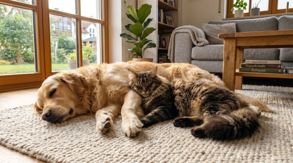 Hund und Katze unter einem Dach